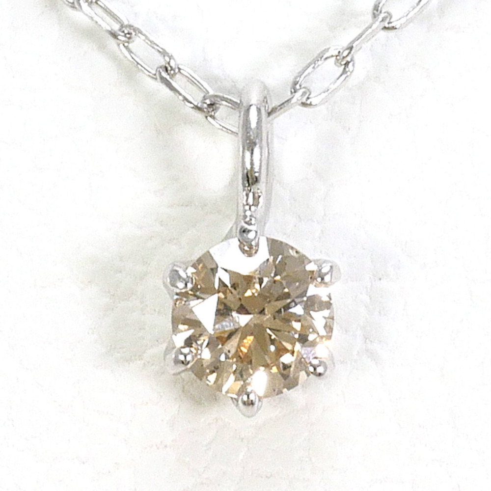 VINTAGE 10k Silver Diamond Necklace